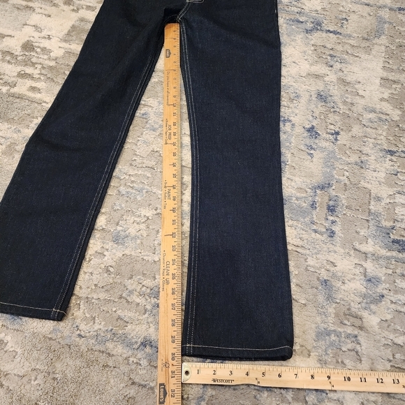 Current Elliot darkwash straightleg jeans.  Women's size 27. Button fly. - Picture 13 of 15